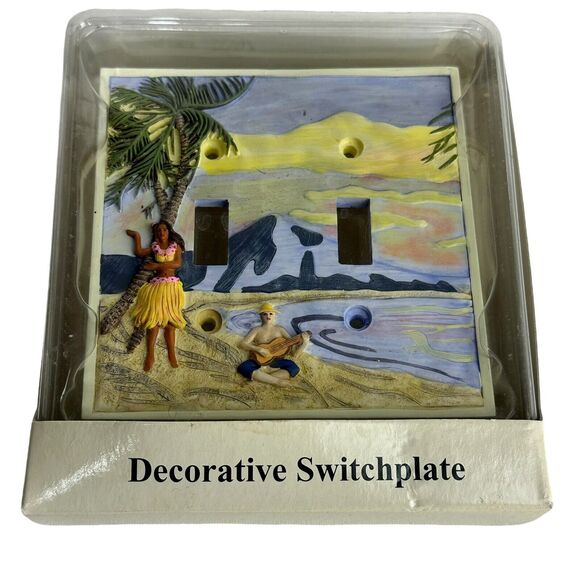paul brent beach sun surf art Decorative switch plate Cover Room Decor - Picture 1 of 4